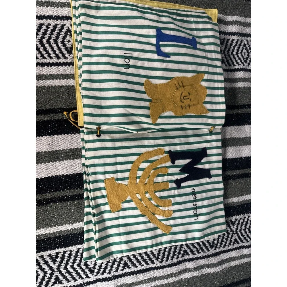 Vintage Gender Neutral‎ Handmade Fabric Quilted Sewn ABC Book for Toddler Child